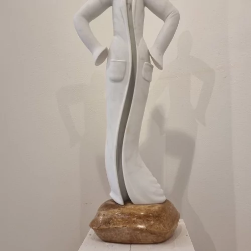NICCOLA PIVINO GIANNONI, scultura in marmo statuario