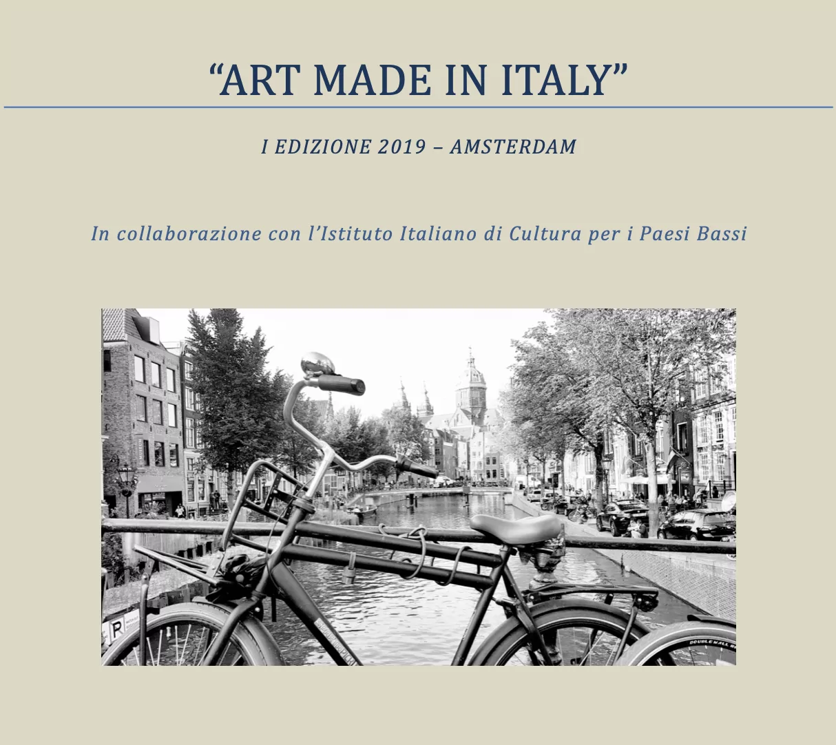 “ART MADE IN ITALY” - Amsterdam