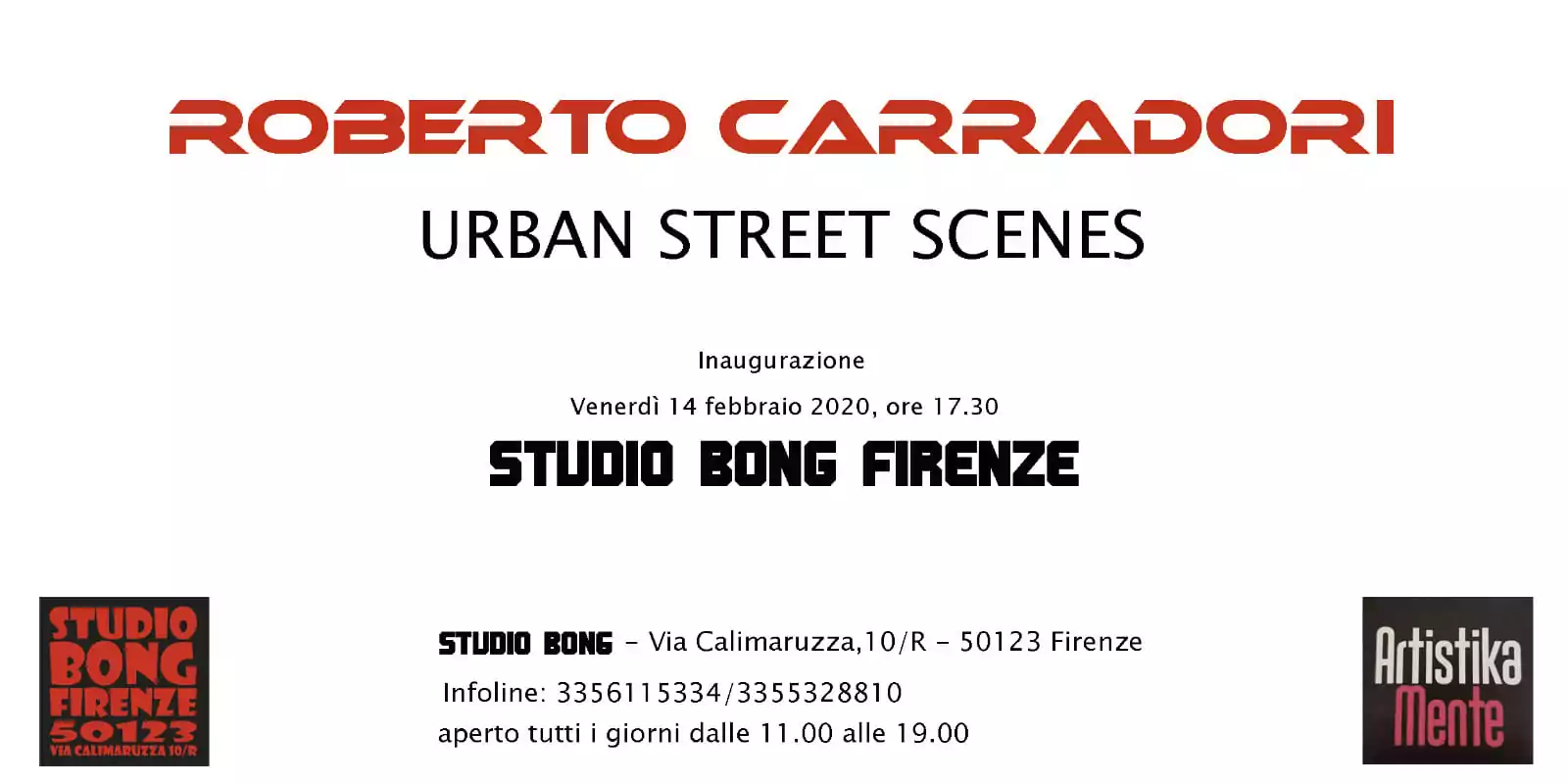 ROBERTO CARRADORI, "URBAN STREET SCENES"